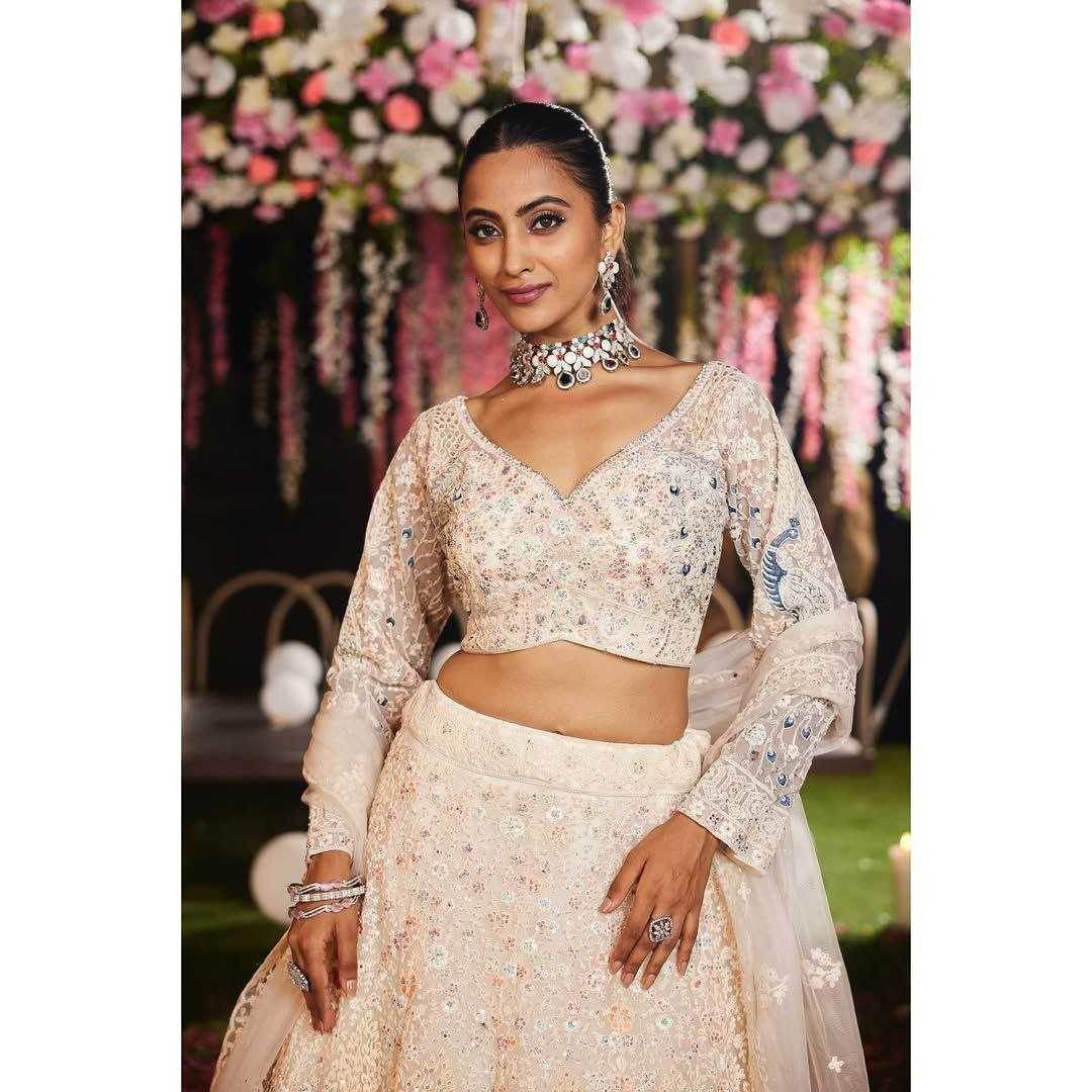 Butterfly Net Designer Wedding Lehenga - MYLUXURY LANE ENTERPRISE